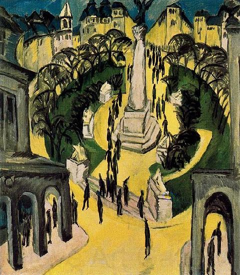 Ernst Ludwig Kirchner Der Belle-Alliance-Platz in Berlin